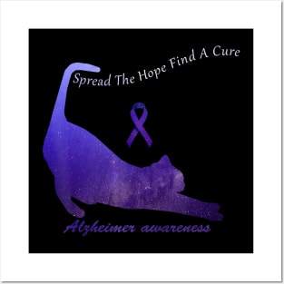 Alzheimer Awareness Spread The Hope Find A Cure Gift Posters and Art